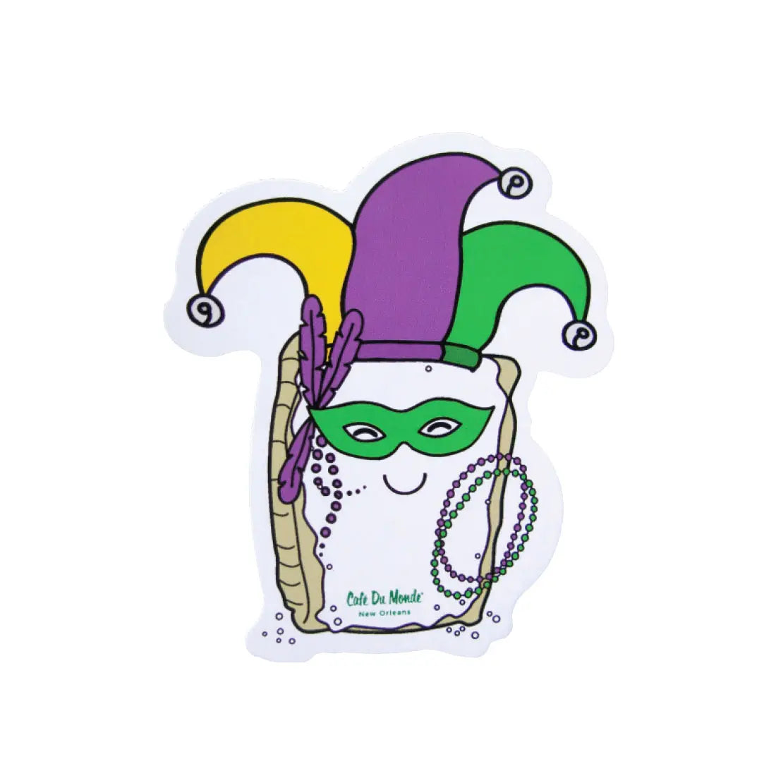 Cafe du Monde Jester Permanent Vinyl Sticker